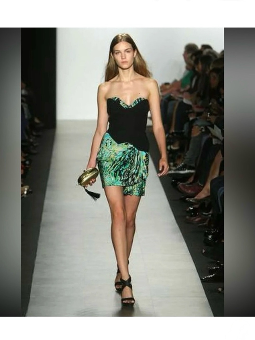 BCBGMaxazria Strapless Bustier Dress